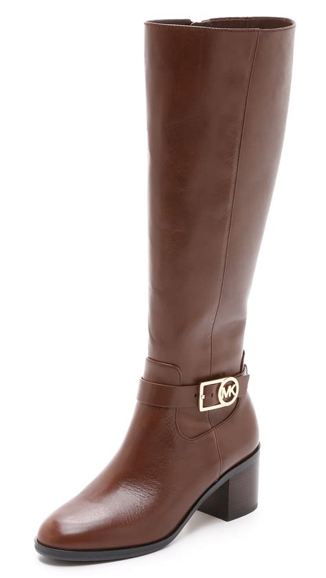 michael kors shoes women brown|Michael Kors brown boots.